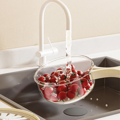 Ковшик-друшляк складаний, 15,5х8,3см / Контейнер для миття овочів / Кухонна миска-друшляк