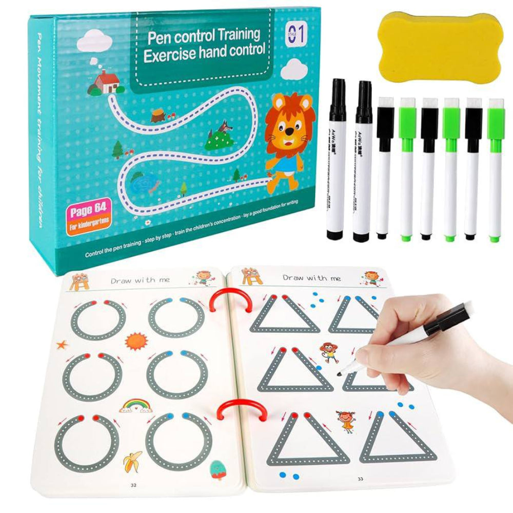 Розвиваючий набір розмальовок (60 завдань) / Освітня книга / Розвиваюча книга