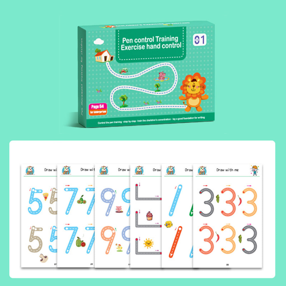 Розвиваючий набір розмальовок (60 завдань) / Освітня книга / Розвиваюча книга