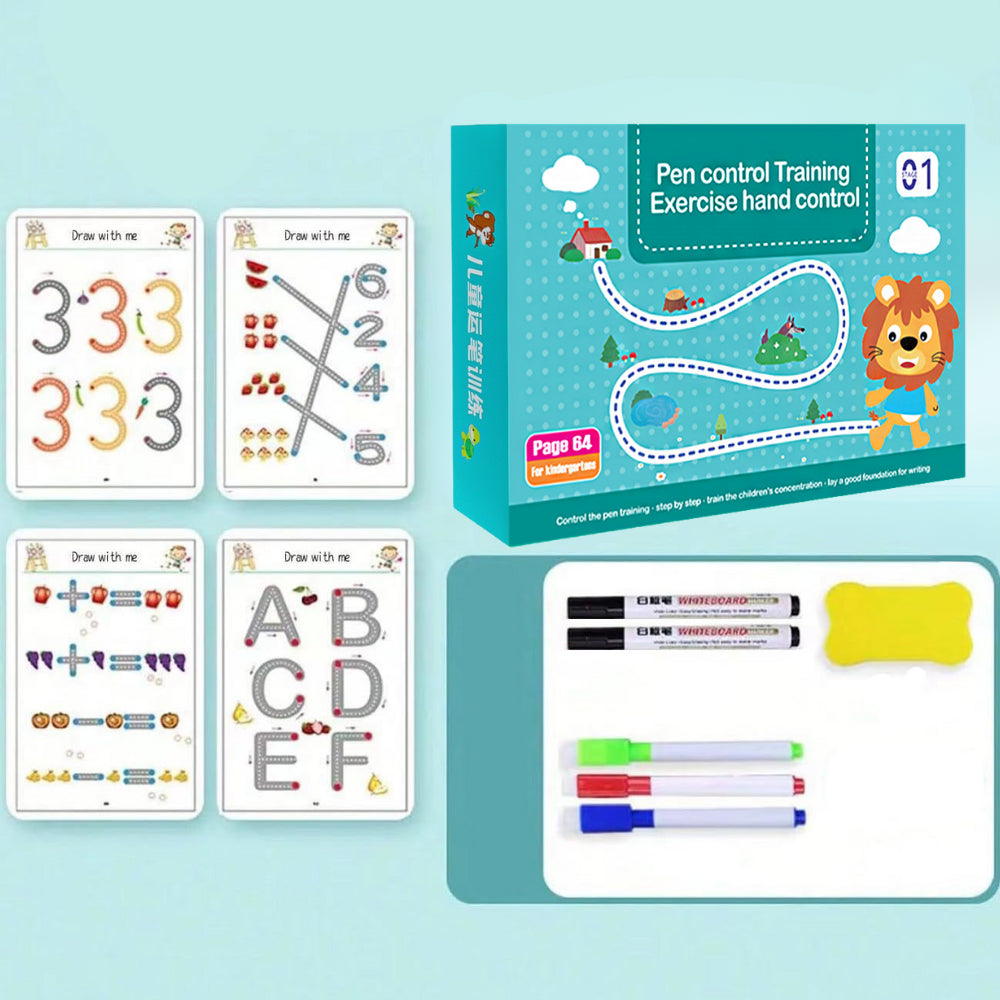 Розвиваючий набір розмальовок (60 завдань) / Освітня книга / Розвиваюча книга