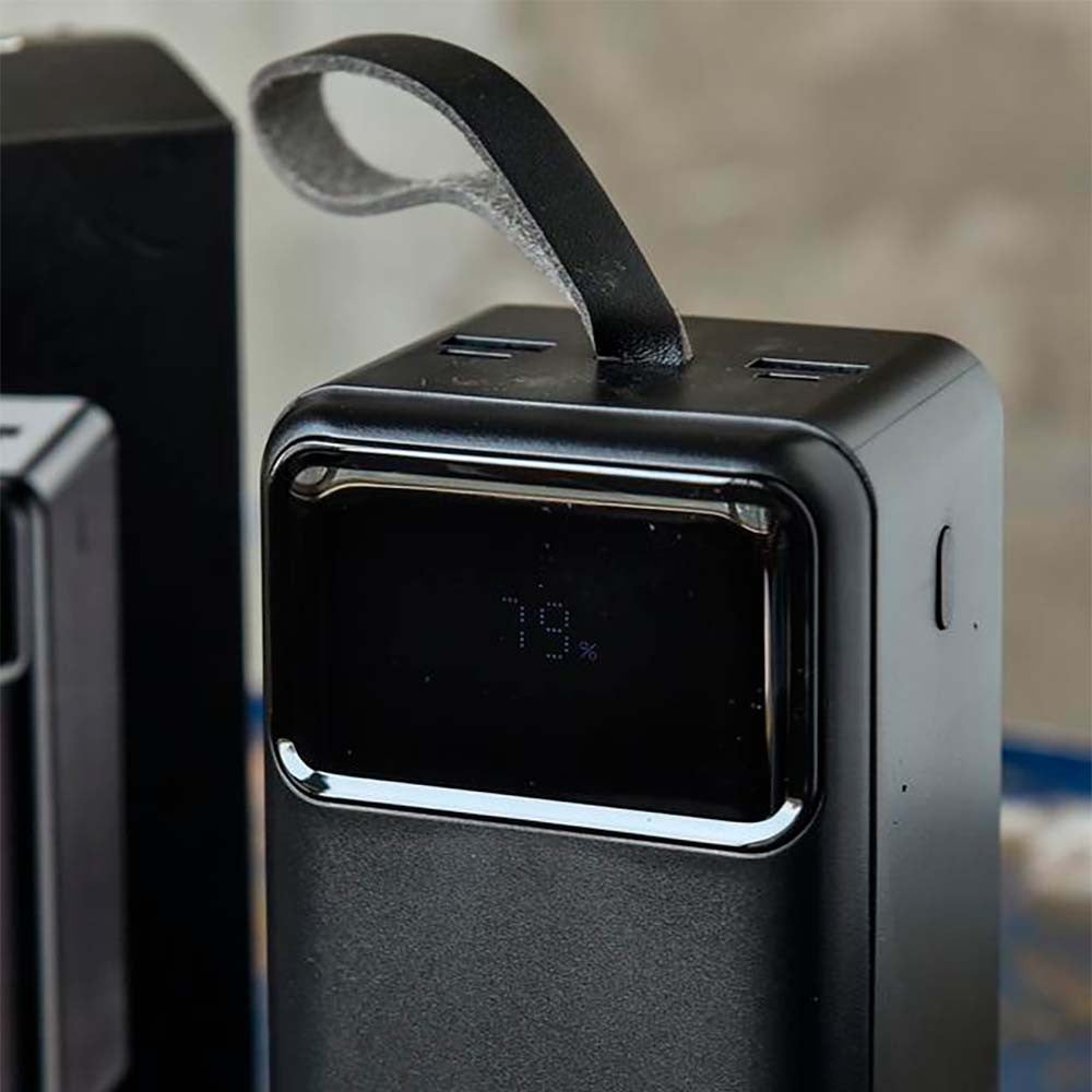 Power Bank з ліхтариком 40000мАч (2×USB, microUSB, Type-C), KPG-402 / Повербанк / Павер банк