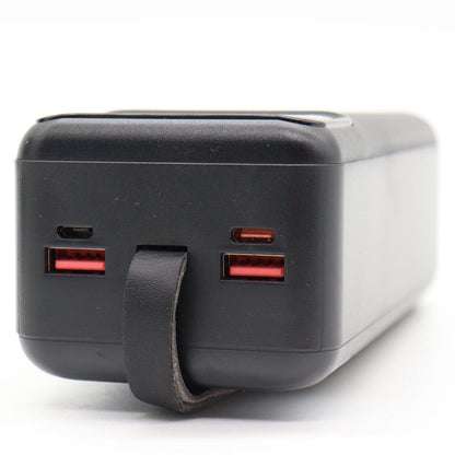 Power Bank з ліхтариком 40000мАч (2×USB, microUSB, Type-C), KPG-402 / Повербанк / Павер банк