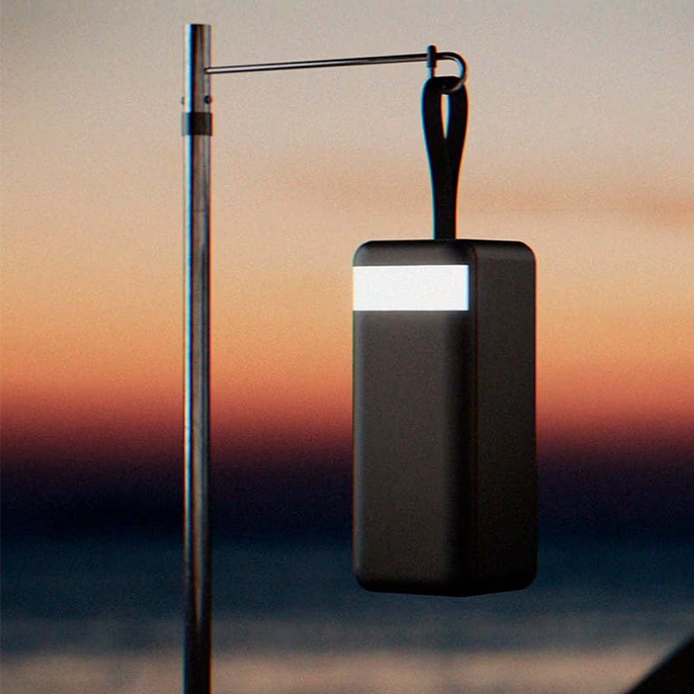 Power Bank з ліхтариком 40000мАч (2×USB, microUSB, Type-C), KPG-402 / Повербанк / Павер банк