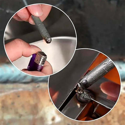 Набір стрижнів для зварювання 78мм, 3шт / Зварювальні стрижні з порошковою серцевиною / Стрижні для пайки алюмінію