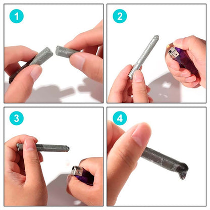 Набір стрижнів для зварювання 78мм, 3шт / Зварювальні стрижні з порошковою серцевиною / Стрижні для пайки алюмінію