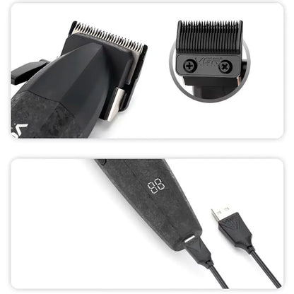 Набір для стрижки 2в1 (9 насадок) від USB, VGR V-640 / Акумуляторна машинка для стрижки / Тример для стрижки