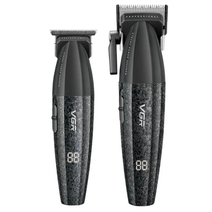 Набір для стрижки 2в1 (9 насадок) від USB, VGR V-640 / Акумуляторна машинка для стрижки / Тример для стрижки