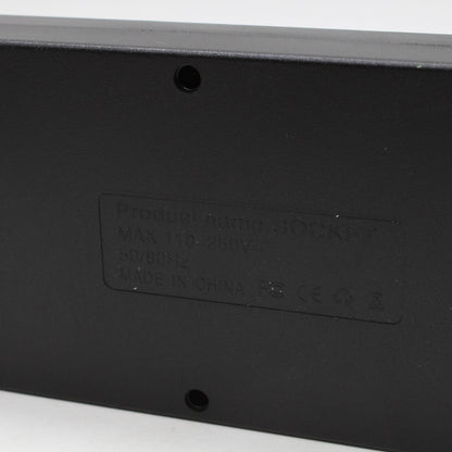 Мережевий фільтр-подовжувач 5м, 10 розеток 220В+4 USB+Type-C, Тк-16, Чорний / Подовжувач з вимикачем / Мережевий фільтр