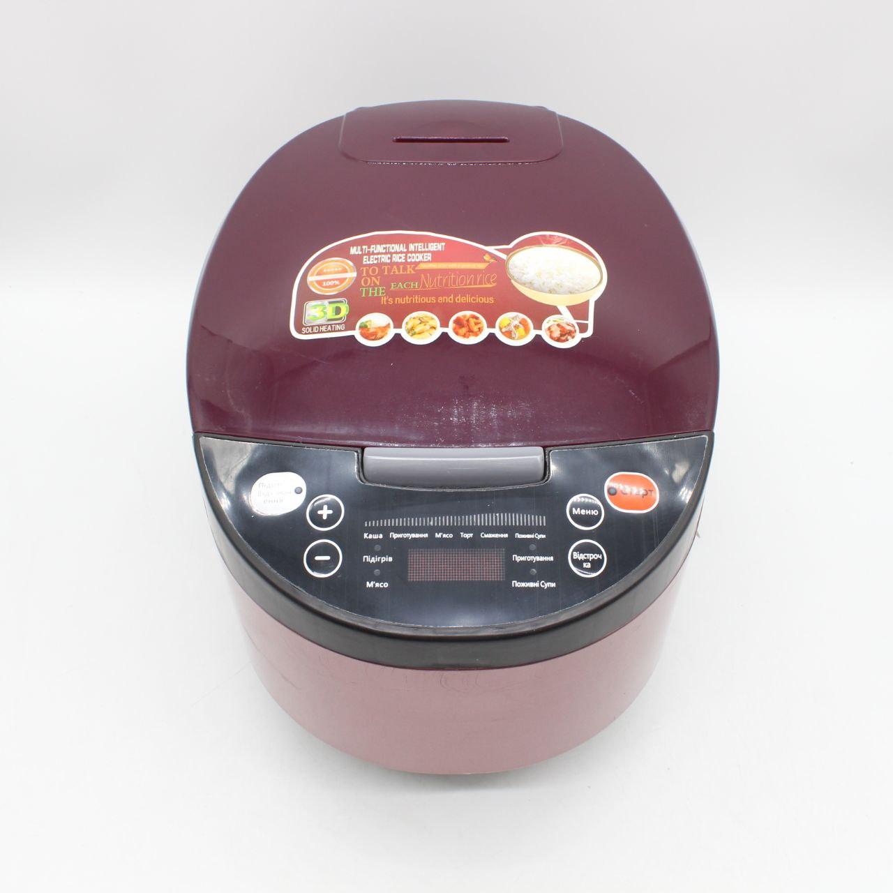 Електрична мультиварка-скороварка M57, 12 програм, 5 л, 900 Вт / Рисоварка для дому / Пароварка