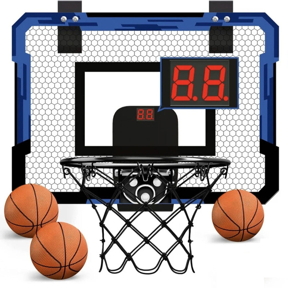 Баскетбольне кільце з електронним табло та м'ячем / Підвісне кільце баскетбольне / Дитячий набір для гри в баскетбол