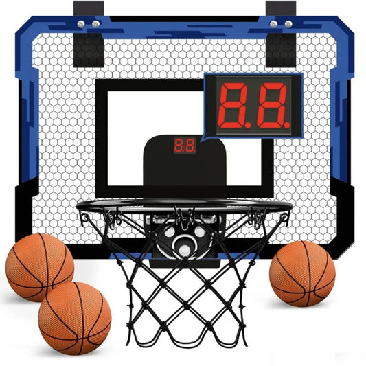 Баскетбольне кільце з електронним табло та м'ячем / Підвісне кільце баскетбольне / Дитячий набір для гри в баскетбол