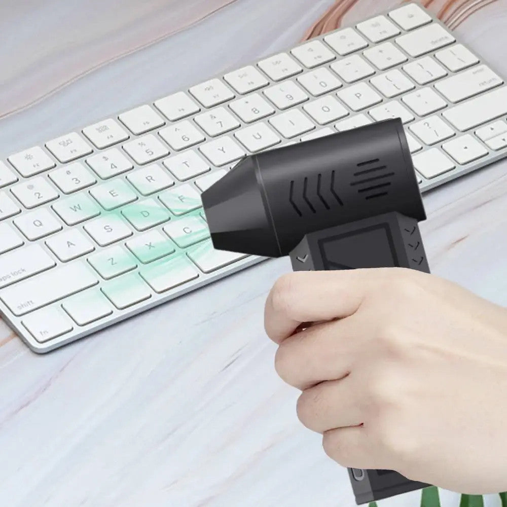 Портативний турбовентилятор 5000мАч, від USB, ZY7400-SE/PRO / Турбофен / Міні турбо вентилятор