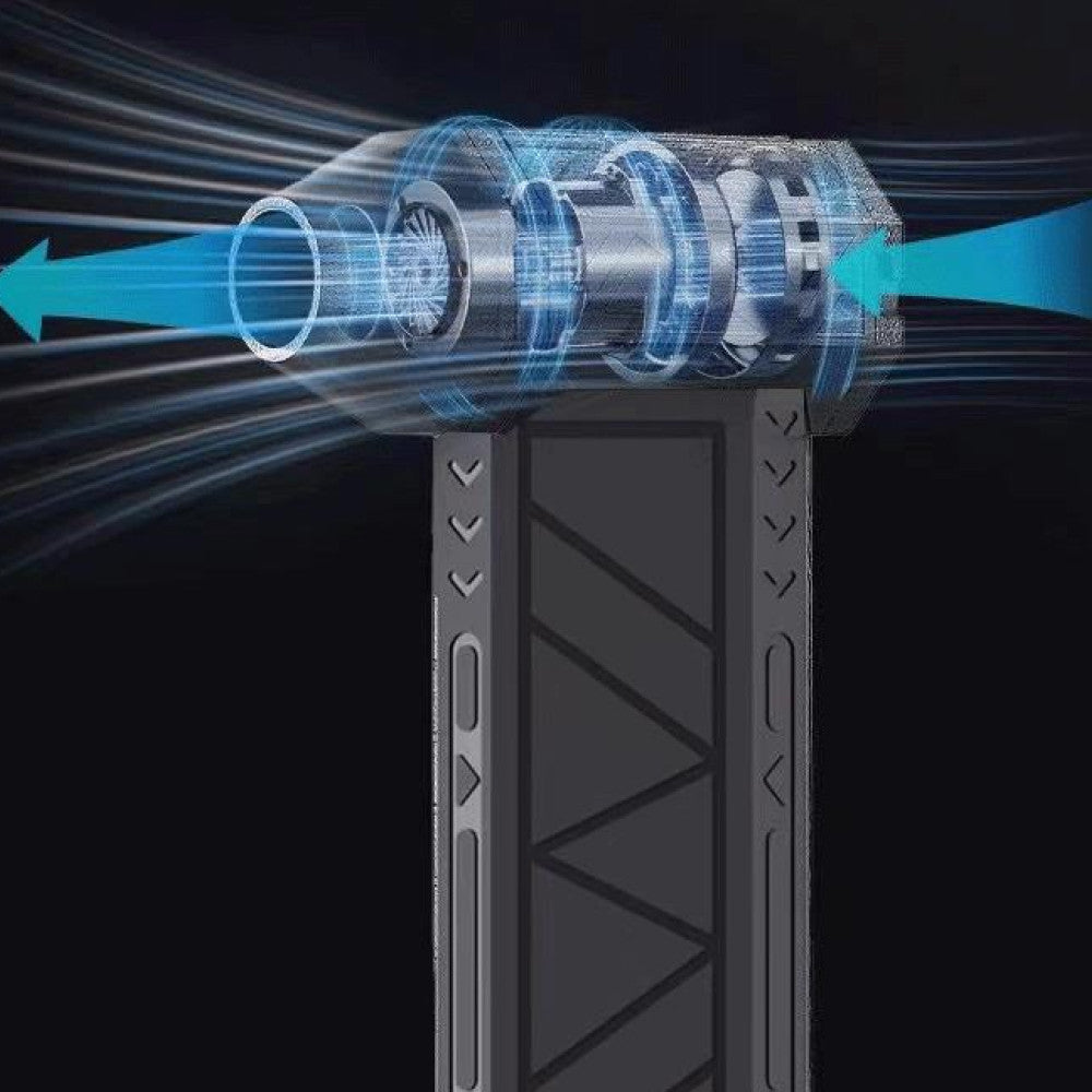 Портативний турбовентилятор 5000мАч, від USB, ZY7400-SE/PRO / Турбофен / Міні турбо вентилятор