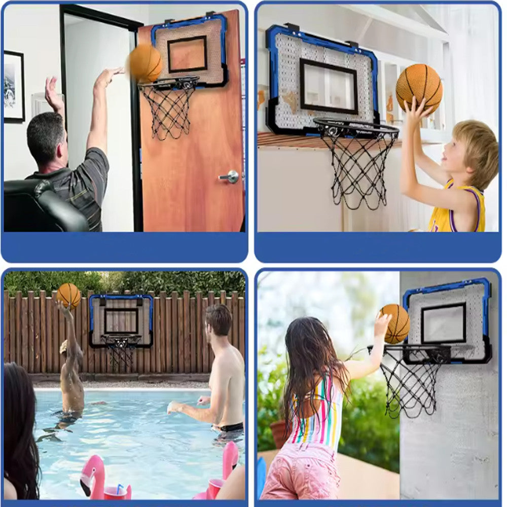 Баскетбольне кільце з електронним табло та м'ячем / Підвісне кільце баскетбольне / Дитячий набір для гри в баскетбол