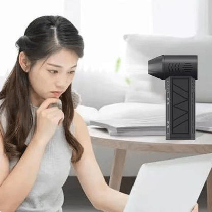 Портативний турбовентилятор 5000мАч, від USB, ZY7400-SE/PRO / Турбофен / Міні турбо вентилятор