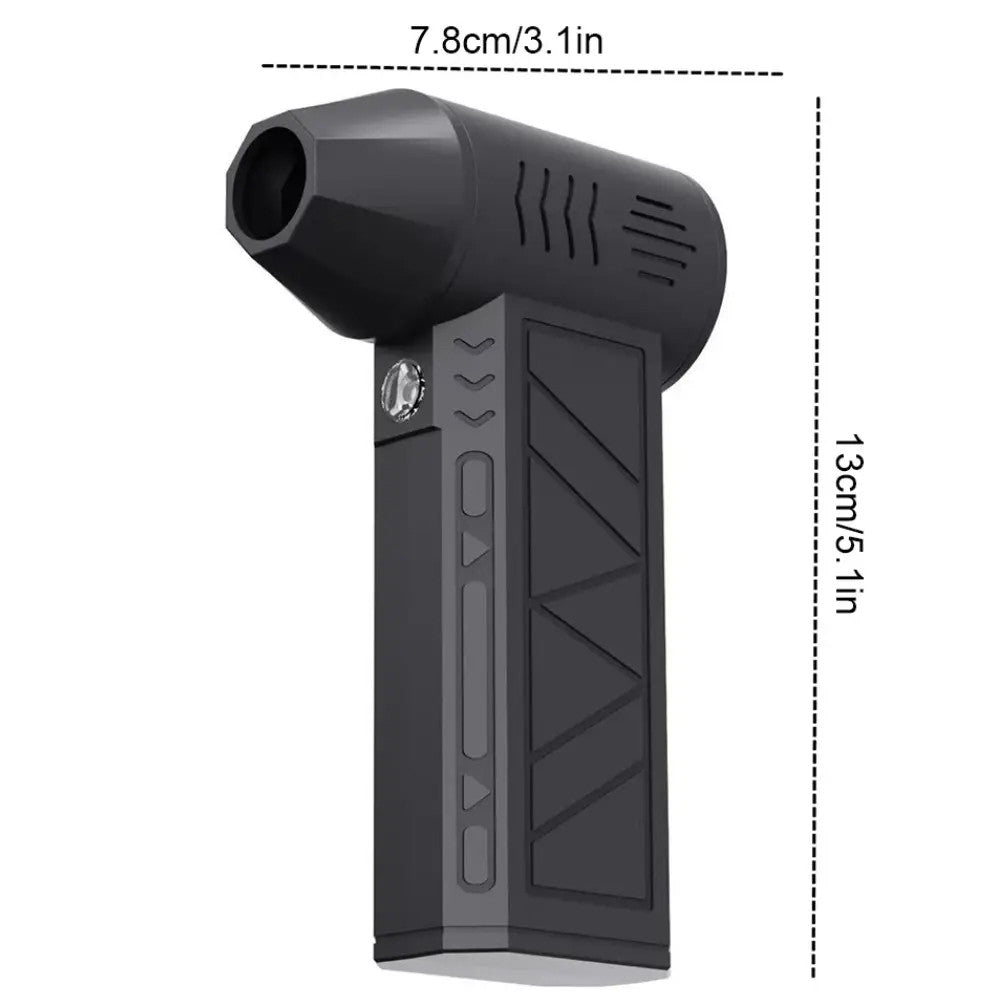 Портативний турбовентилятор 5000мАч, від USB, ZY7400-SE/PRO / Турбофен / Міні турбо вентилятор