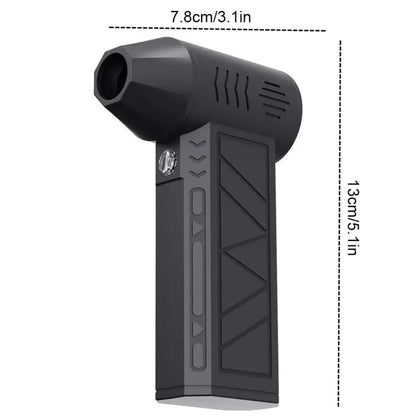 Портативний турбовентилятор 5000мАч, від USB, ZY7400-SE/PRO / Турбофен / Міні турбо вентилятор