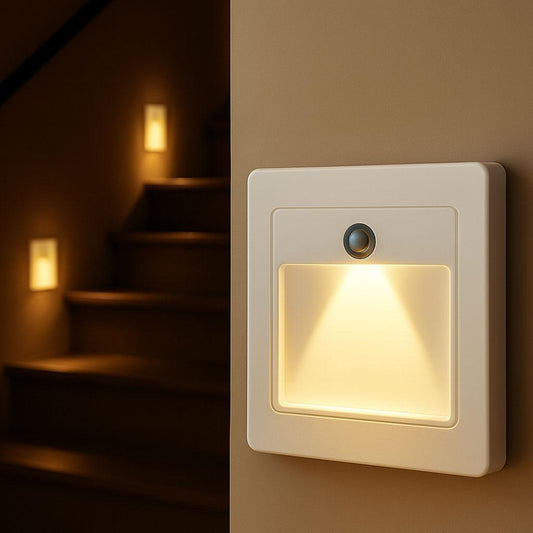 Вбудований світильник з датчиком руху, від мережі, HA-109 / Підсвітка сходів / Світильник для сходів