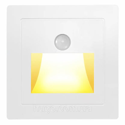 Вбудований світильник з датчиком руху, від мережі, HA-109 / Підсвітка сходів / Світильник для сходів