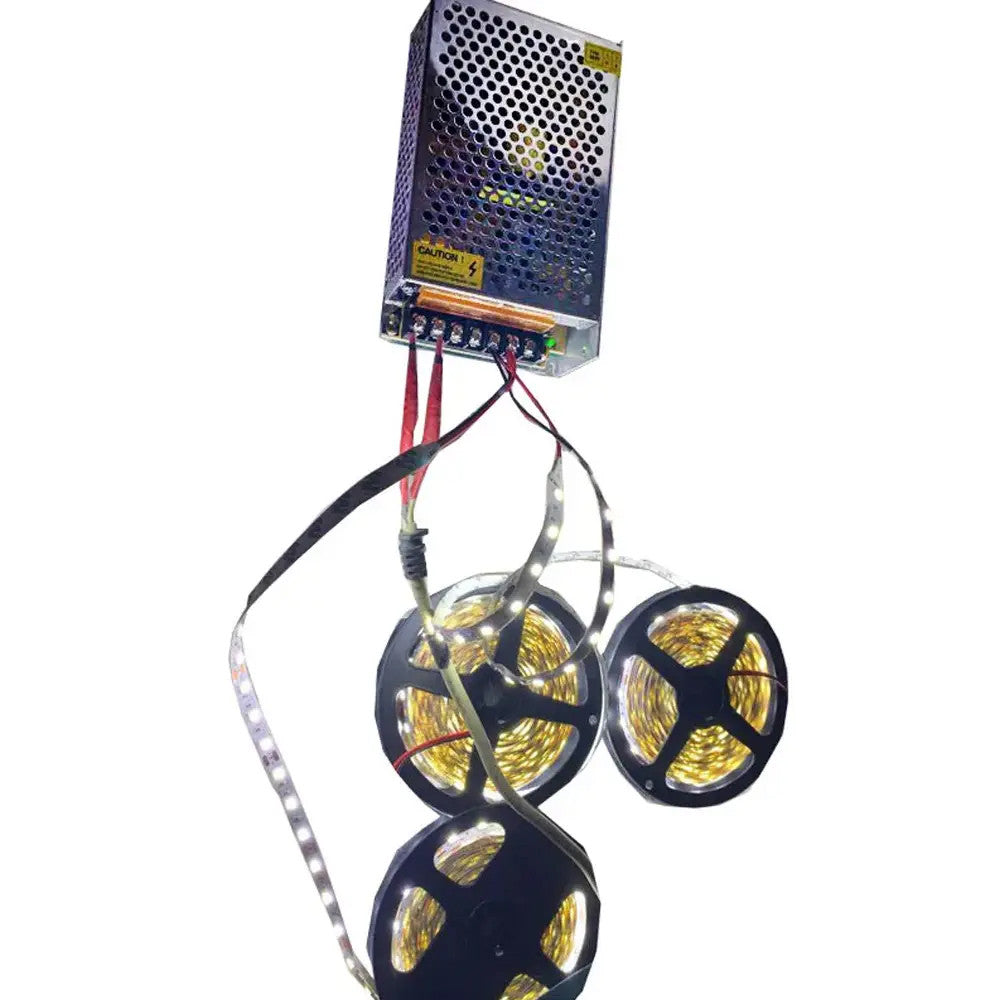 Імпульсний блок живлення 24В, 10A, 240Вт, металевий корпус / Мережевий блок живлення для світлодіодної стрічки