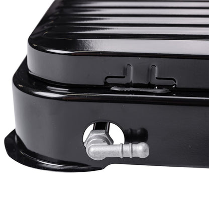 Газова плита 2-х конфоркова з кришкою SGS-6002, 4,4 кВт, чорна / Настільна двоконфоркова плита