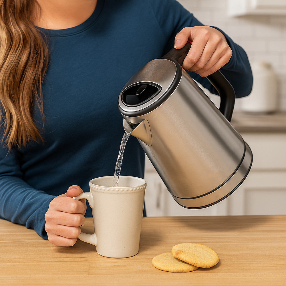 Електрочайник B-3013 з нержавіючої сталі, 2.3 л, 1500 Вт / Електричний чайник / Дисковий чайник