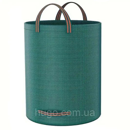 Садовий мішок 900л c ручками / Складний кошик садовий / Садова сумка для сміття / Садовий мішок-сумка