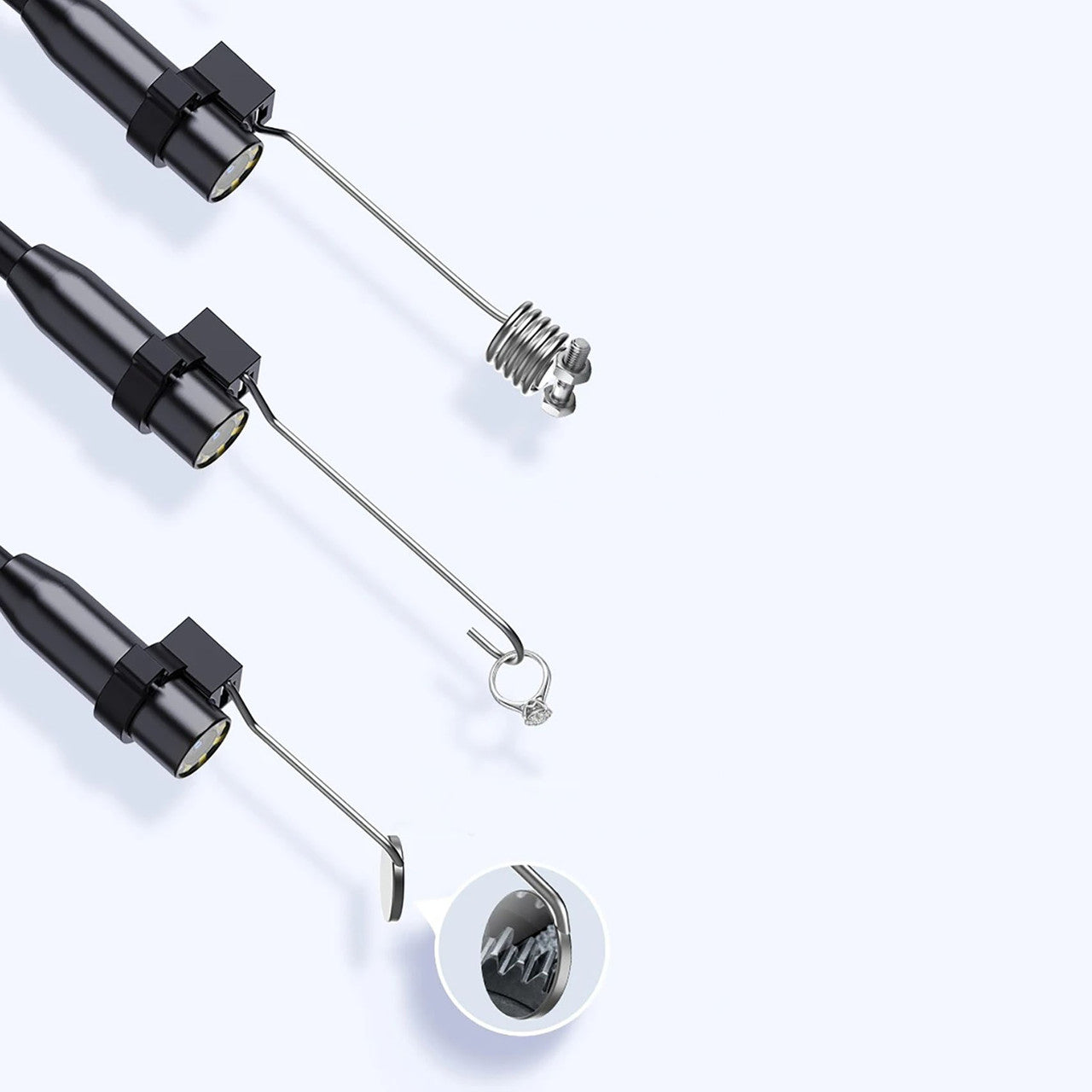 Ендоскоп для авто з монітором 4,3", 5м, 8мм камера, від USB / Ендоскопічна камера / Ендоскоп автомобільний