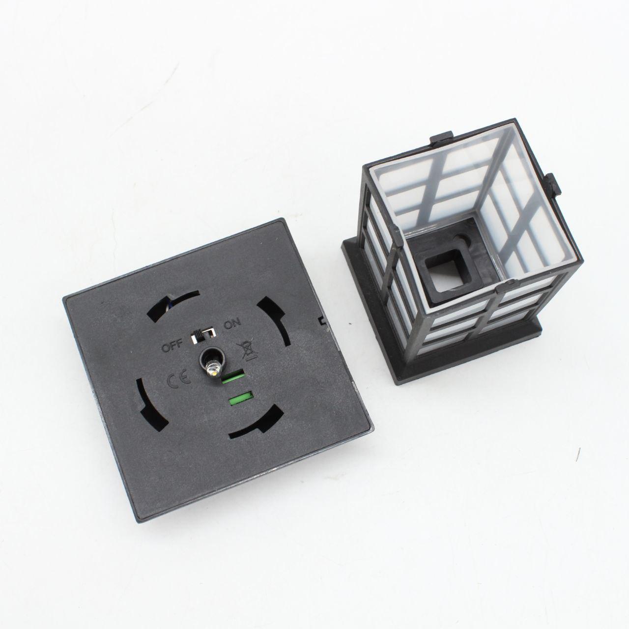 1 шт Ліхтар для саду на сонячній батареї 38 см, Тепле біле світіння / Вуличний ліхтар / Світильник садовий