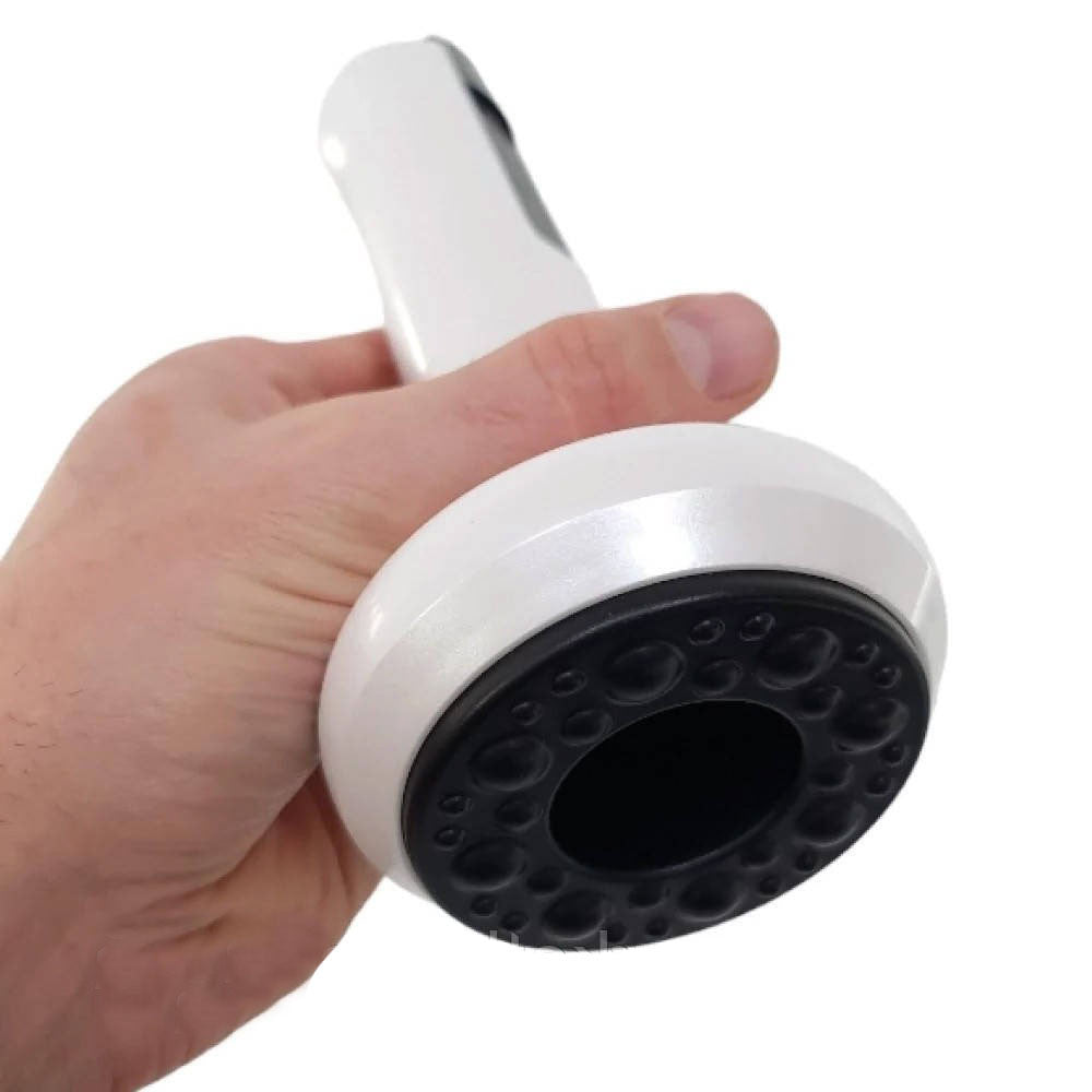 Вакуумний масажер акумуляторний, 6 режимів, Білий / Ручний масажер для тіла від целюліту