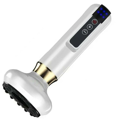 Вакуумний масажер акумуляторний, 6 режимів, Білий / Ручний масажер для тіла від целюліту