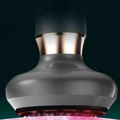 Вакуумний масажер акумуляторний, 6 режимів, Сірий / Ручний масажер для тіла від целюліту