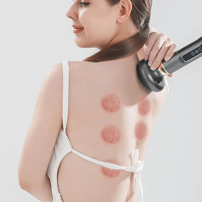 Вакуумний масажер акумуляторний, 6 режимів, Сірий / Ручний масажер для тіла від целюліту