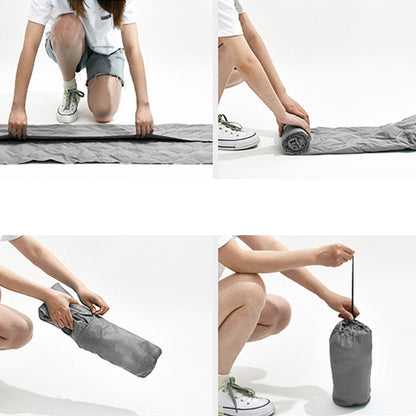 Надувний каремат з подушкою та вбудованим насосом, 225х70см, Сірий / Туристичний каремат / Килимок надувний