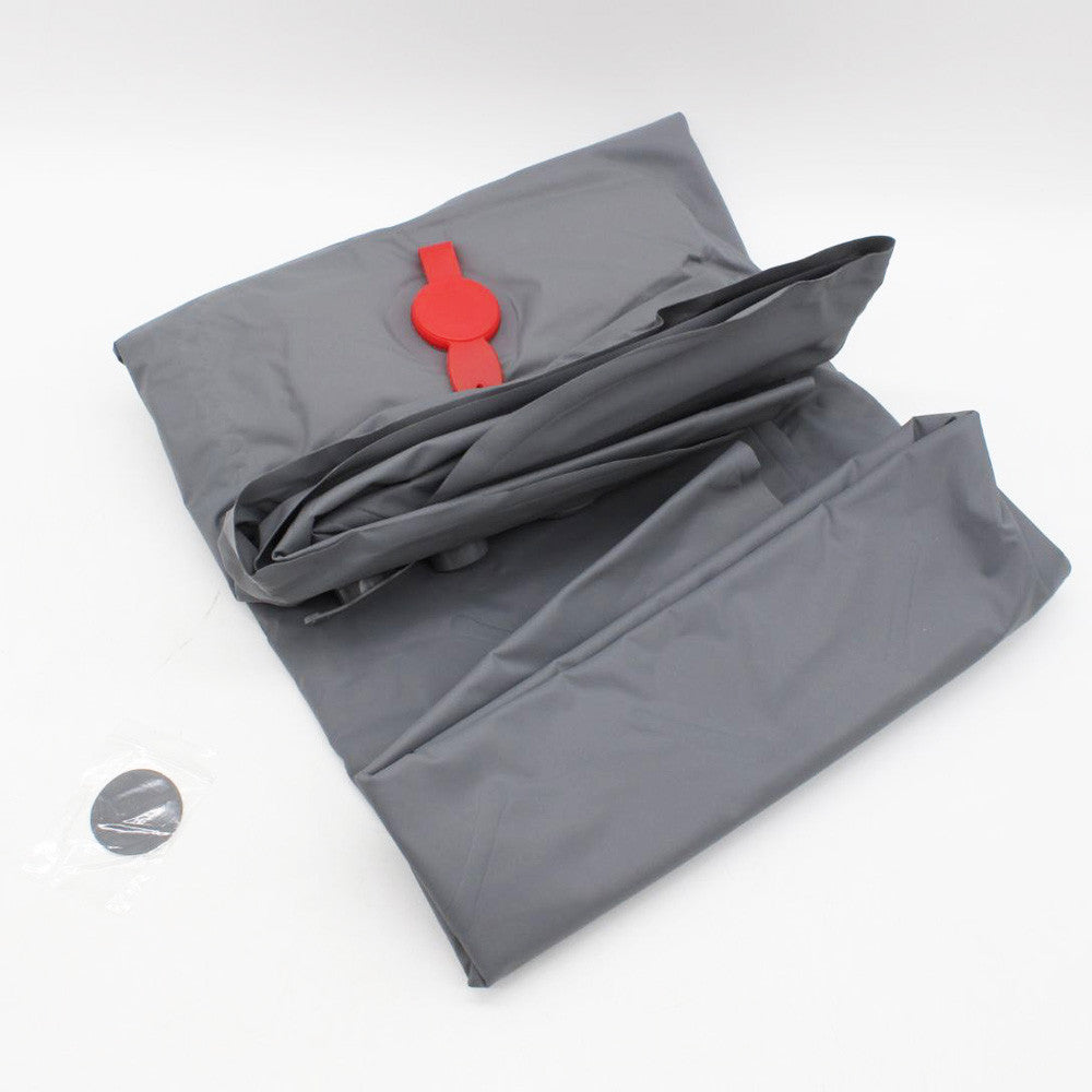 Надувний каремат з подушкою та вбудованим насосом, 225х70см, Сірий / Туристичний каремат / Килимок надувний