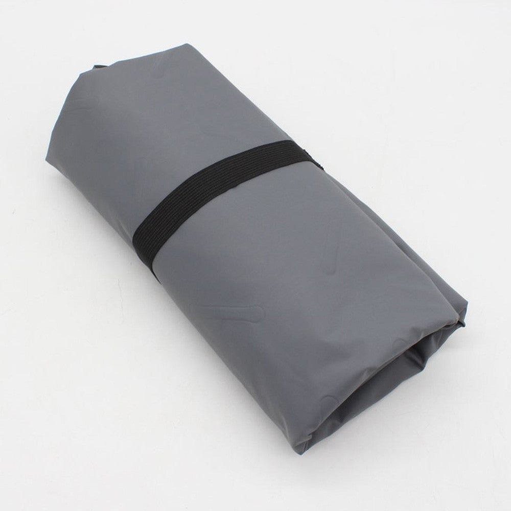 Надувний каремат з подушкою та вбудованим насосом, 225х70см, Сірий / Туристичний каремат / Килимок надувний