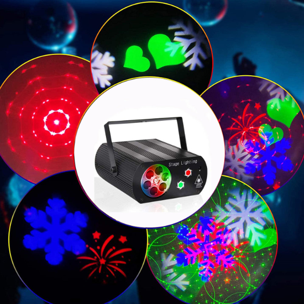 Лазерний проектор для дискотек з пультом дистанційного керування / Диско лазер / Лазерна установка для вечірок