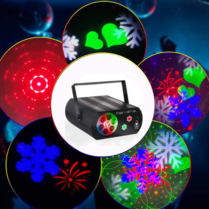 Лазерний проектор для дискотек з пультом дистанційного керування / Диско лазер / Лазерна установка для вечірок