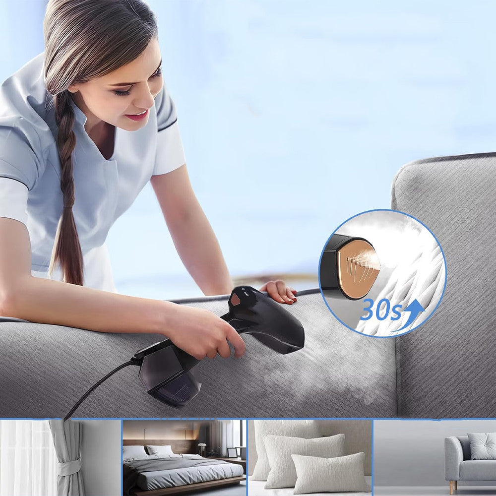 Вертикальний відпарювач RAF R.1285W, 1600Вт, 320мл / Ручний відпарювач для дому / Парова праска