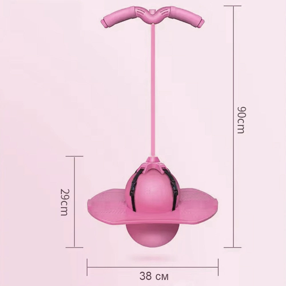 Дитячий м'яч для стрибків до 70кг + Насос, Jumbo Viking, Рожевий / Джампінг для дітей / Джампер / Тренажер для стрибків