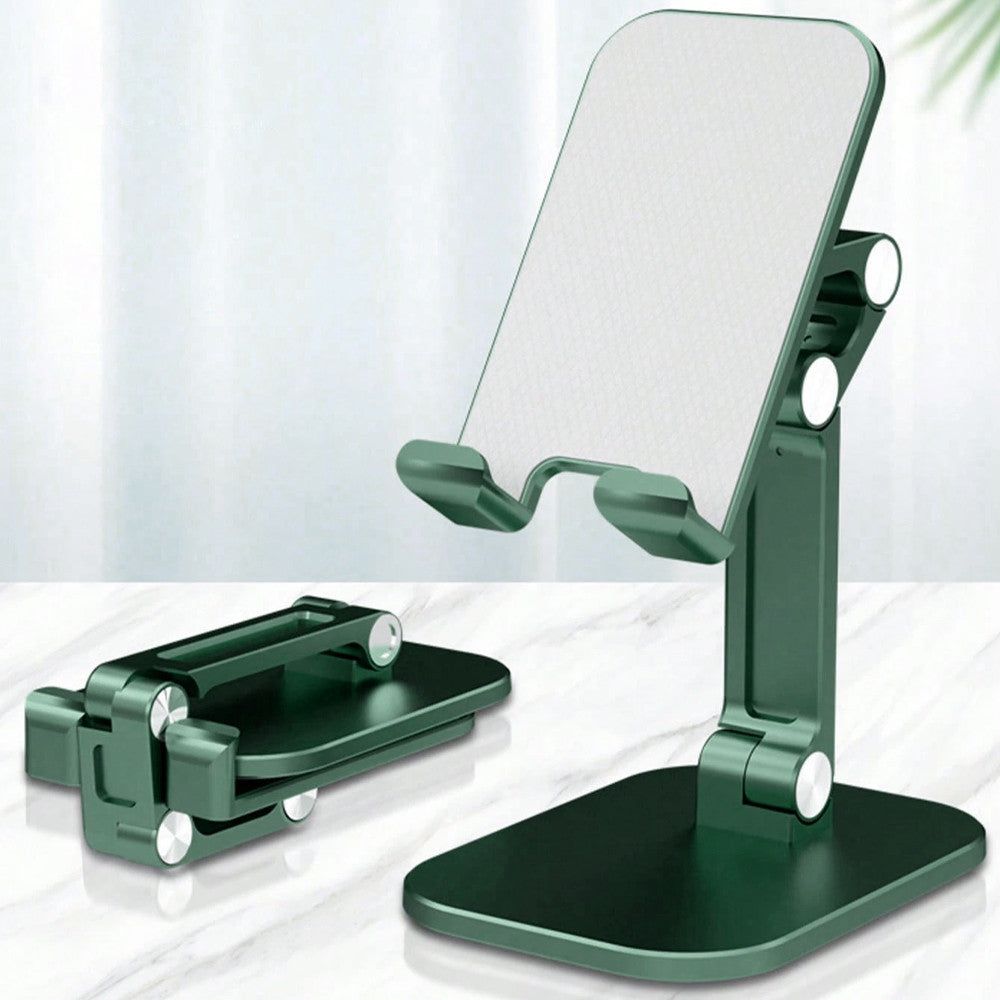 Настільний тримач для телефону 4-13", S002, Зелений / Підставка для телефону /Складна підставка під телефон
