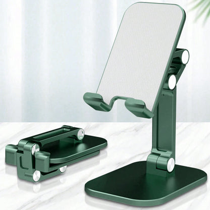 Настільний тримач для телефону 4-13", S002, Зелений / Підставка для телефону /Складна підставка під телефон