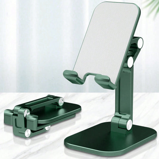 Настільний тримач для телефону 4-13", S002, Зелений / Підставка для телефону /Складна підставка під телефон