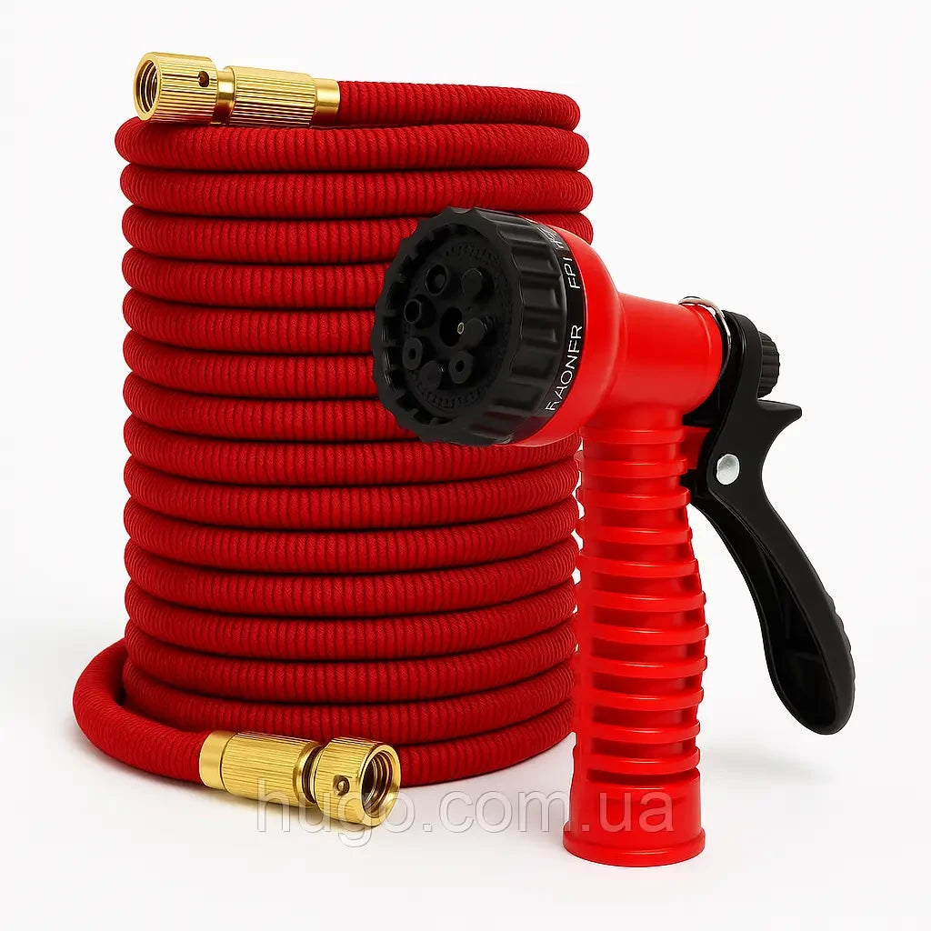 Гнучкий шланг високого тиску для поливу 75м / Шланг садовий / Шланг поливальний