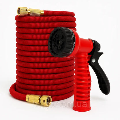 Гнучкий шланг високого тиску для поливу 75м / Шланг садовий / Шланг поливальний