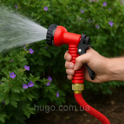 Гнучкий шланг високого тиску для поливу 75м / Шланг садовий / Шланг поливальний