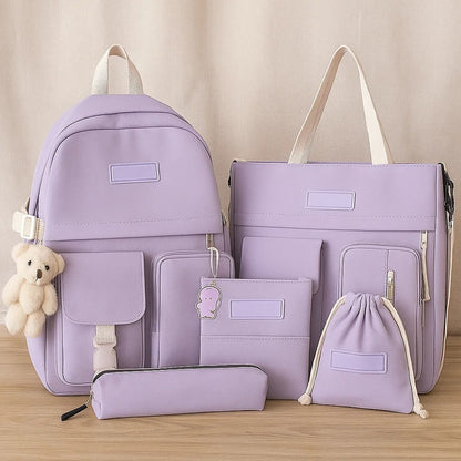 Рюкзак-трансформер 5в1, 42x30x11см, Фіолетовий / Міський рюкзак / Рюкзак підлітковий / Дитячий рюкзак /Портфель