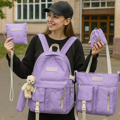 Рюкзак-трансформер 5в1, 42x30x11см, Фіолетовий / Міський рюкзак / Рюкзак підлітковий / Дитячий рюкзак /Портфель