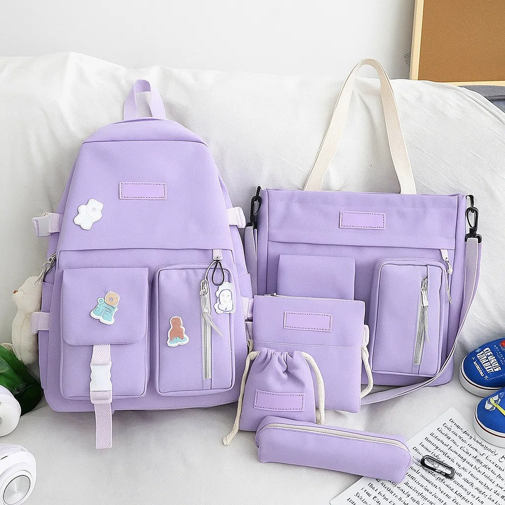 Рюкзак-трансформер 5в1, 42x30x11см, Фіолетовий / Міський рюкзак / Рюкзак підлітковий / Дитячий рюкзак /Портфель