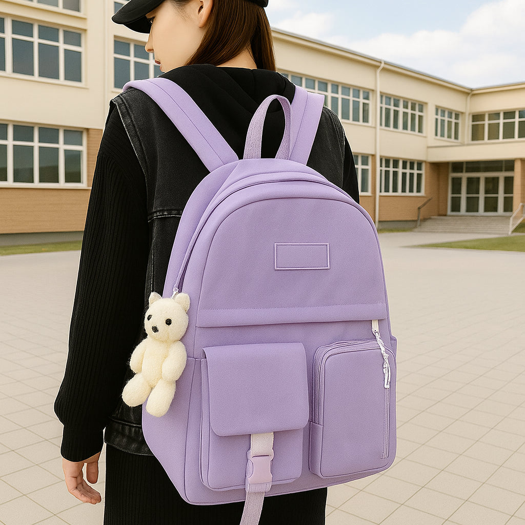 Рюкзак-трансформер 5в1, 42x30x11см, Фіолетовий / Міський рюкзак / Рюкзак підлітковий / Дитячий рюкзак /Портфель